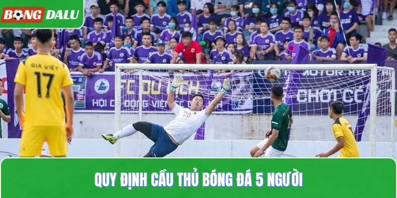 Quy định cầu thủ bóng đá 5 người