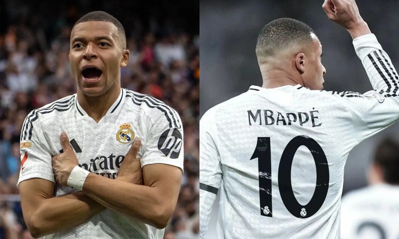 Mbappe nhận áo số 10