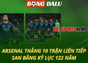 Arsenal thắng 10 trận liên tục