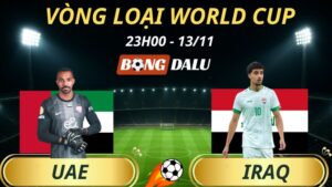 Soi Kèo Nhà Cái UAE – Iraq: 23h00 – 13/11/2025 – Vòng loại World Cup